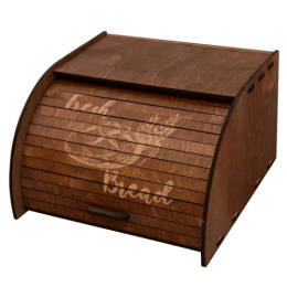 Хлебница из фанеры (береза) 29,5х29,5х18,5см Ракушка Мультидом МБ18-310