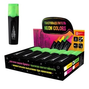 Текстовыделитель зеленый 1-4мм Москва 58693/12