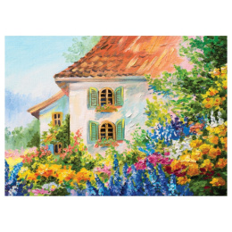 Пазлы 1000 элементов Дом в цветочном саду ПК1000_54679