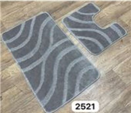 Комплект ковриков напольных для ванной и туалета на латекс. основе Maximus Классик 2пр. 50х 80см/40х50см, Sandy grey/песочно-сер Confetti  521