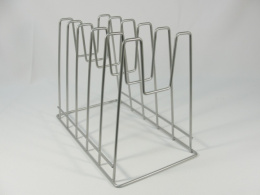 Подставка для крышек крашеная (хром) настольная Юнитрейд тнп-8.6