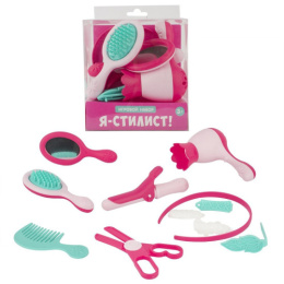 Набор Парикмахера 11 предметов Я-Стилист, в коробке Лена 08731/411729