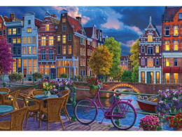 Алмазная мозаика на подрамнике 40х50см Ночной Амстердам НД-8602