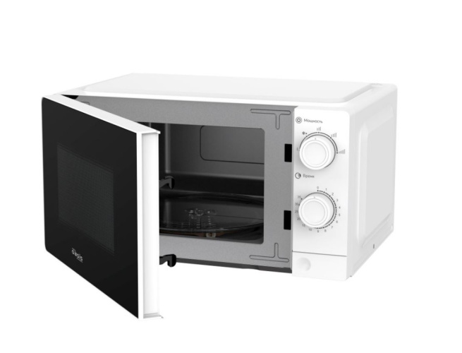 Микроволновая печь 20л 700Вт, механическое управление, белый Oasis MW-70XW