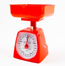 Весы кухонные механические до  5кг, красный Maxtronic MAX-1800