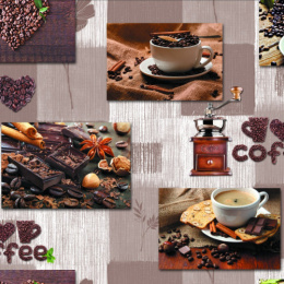 Клеенка столовая на тканевой основе с ПВХ покрытием 1,37х20м Grace STS616