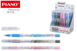 Ручка шариковая на масляной основе Piano, 0,5мм, синяя, ассорти РТ-111-А