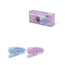 Степлер №10 15 листов ErichKrause Clippy Pastel Bloom, ассорти 61740