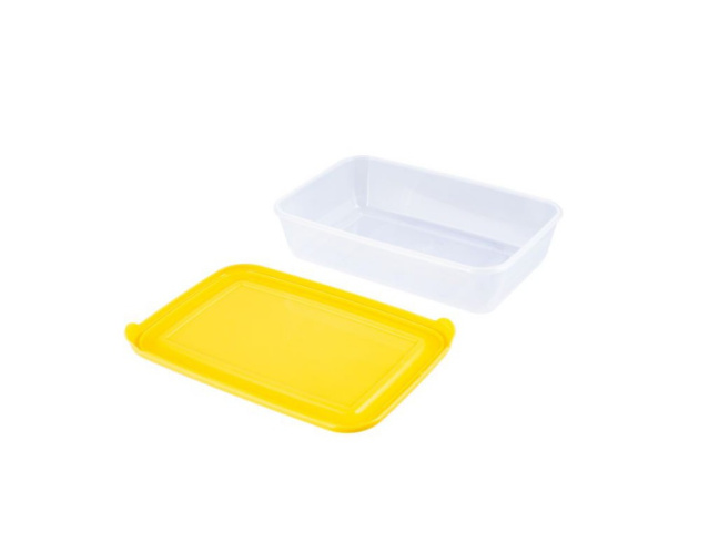 Контейнер для СВЧ пластиковый 1,9л прямоугольный Лайт Полимербыт С553