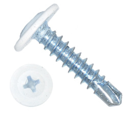 Саморез с п/ш со сверлом 4,2/75 RAL 9003 (белый) 283-42759003