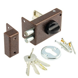 Замок накладной Омега ЗН-1.2р, медь Омега 25443