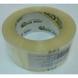 Скотч (клейкая лента) прозрачный 50мм х 66м х 38мкм Нова Ролл 0120-234,0116-076Х