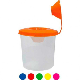 Стакан-непроливайка одно отделение Devente, с пробкой на крышке, ассорти 8070514