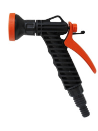 Душ-пистолет с фиксатором 1/2-3/4" под хомут, Жук Цикл 3216-00