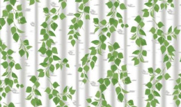 Клеенка столовая на тканевой основе ТВ 1,30х25м березка Колорит 656/1