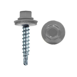 Саморез кровельный 5,5х25 RAL 7004 (серый) Daxmer 277-70045525