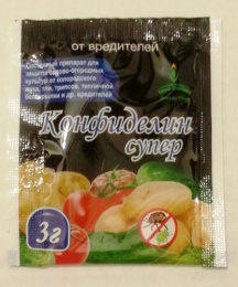 Конфиделин Супер 3г от колорадского жука, тли, трипсов, белокрылки и других вредителей Доктор Грин