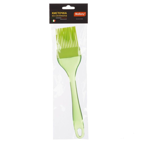 Кисточка кулинарная силиконовая 22см пластиковая ручка AS-B02 Mallony 985819