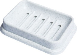 Мыльница настольная пластиковая с решеткой 12х8,8х2,3см, цвета в ассортименте Полимербыт С778