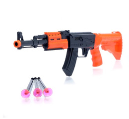 Автомат механический с присосками (3шт.) АК-47 Стрелок, в пакете 2624278