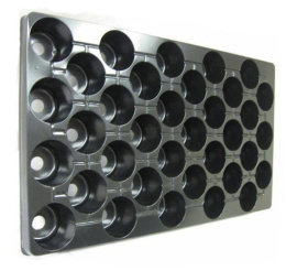 Кассета для рассады  35 ячеек (круглые) 53х31х5,2см, под малый поддон, объем ячейки - 150мл Агроком