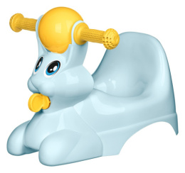 Горшок детский пластиковый без крышки Зайчик Lapsi 42х29х31см, светло-голубой Homver 221500414/02