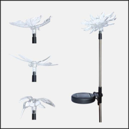 Фонарь садовый пластиковый на длинной металл. ножке Хамелеон Облик 411