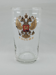 Бокал для пива стеклянный 570мл Герб России, в п/у Gid Glass D2036/12ch