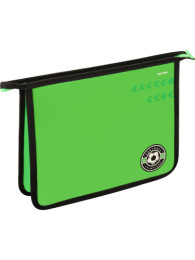 Папка для тетрадей А5 на молнии Футбол на зеленом-1 ПТ-2223