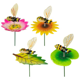 Фигурка садовая пластиковая на металл. стежне 60см Жучок на цветке, в ассортименте Park GS-AR2032-5/002060