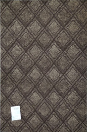 Коврик придверный влаговпитывающий на резин. основе жаккард ромб 50х 80см коричневый ComeForte HP-3609