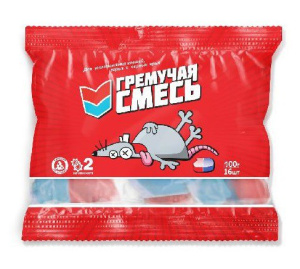 Брикет тесто для уничтожения грызунов Гремучая смесь  100г