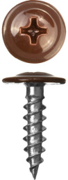 Саморез с п/ш острый 4,2/19 RAL 8017 (шок-коричневый) 284-42198017