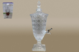 Диспенсер для напитков (лимонадница) стеклянный 1,8 л, в п/у Коралл 9353