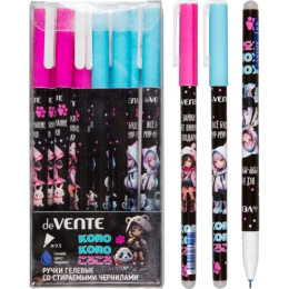 Ручка Пиши-Стирай гелевая Devente Korokoro, синяя 0,5мм 5051525