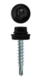 Саморез кровельный окрашенный 4,8х29мм RAL 9005 (черный) Daxmer 277-900529