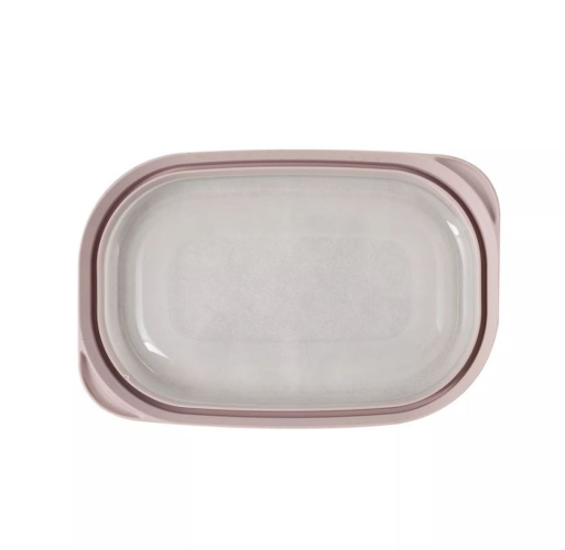 Контейнер для СВЧ пластиковый 0,50л прямоугольный Премиум Полимербыт С560