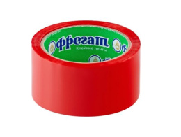 Скотч (клейкая лента) цветной 48мм х 50м х 43мкм красный Фрегат 4038