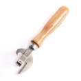 Нож консервный металлический деревянная лакированная ручка Мирхозторг 1520
