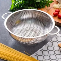 Дуршлаг из нержавеющей стали на ножках с ручками d-25,5см Радужный Дом РД11945