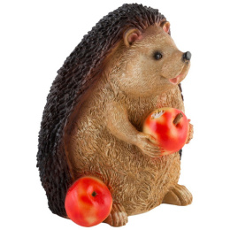 Фигурка садовая из полистоуна Ежик с яблоками 23х20х25см Park 169353