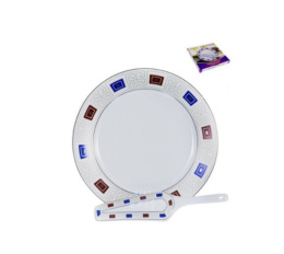 Набор для торта фарфоровый 2 предмета (блюдо 300мм + лопатка) Венера Мицар, в п/у Guterwahl 114-19020