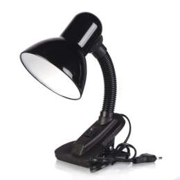 Лампа настольная ученическая на прищепке 40Вт, цоколь - Е27, черный 108BXIAO-2/730862