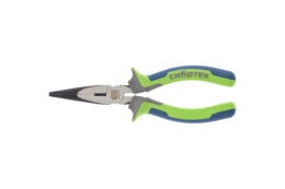 Длинногубцы прямые 180мм обрезиненные (трехкомпонентные) ручки, фосфатирование Сибртех 17156