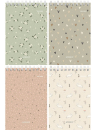 Блокнот А6  40 листов Милый паттерн, гребень Б40-7021