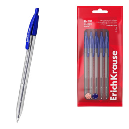 Ручка шариковая автоматическая ErichKrause R-301 Matic Classic, синяя, 1мм 56612