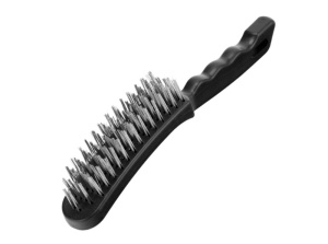 Щетка 6-рядная металлическая, пластиковая ручка Sparta 748685