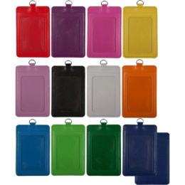 Бейдж 110х70мм Devente, вертикальный, кожзам, ассорти 8093108