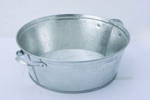 Таз оцинкованный круглый 13л Меткомтрейдинг