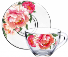 Набор чайный стеклянный  4 предмета Дуэт Корнелия, в п/у Декостек 2222-Д